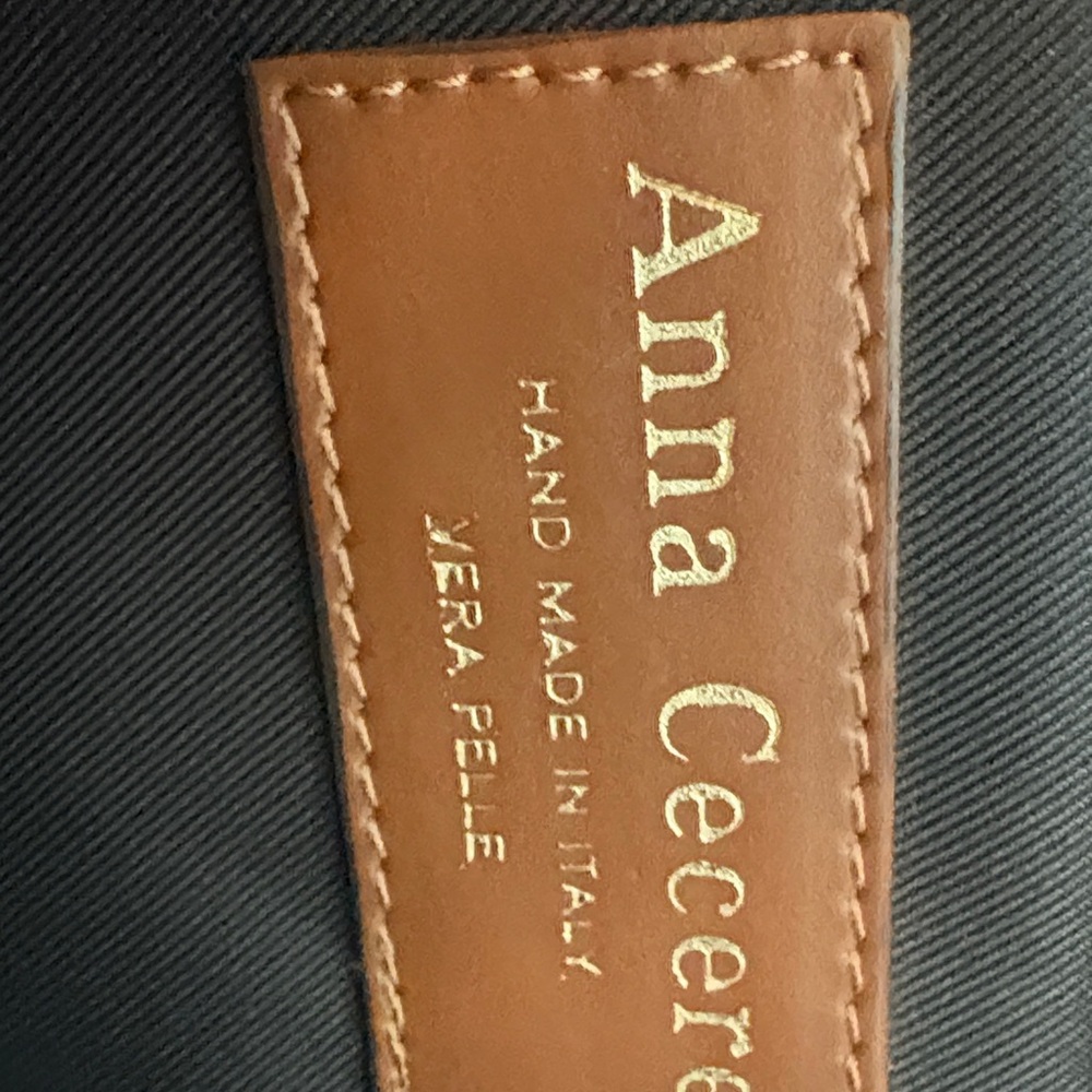 Anna Cecere Brown Leather clutch